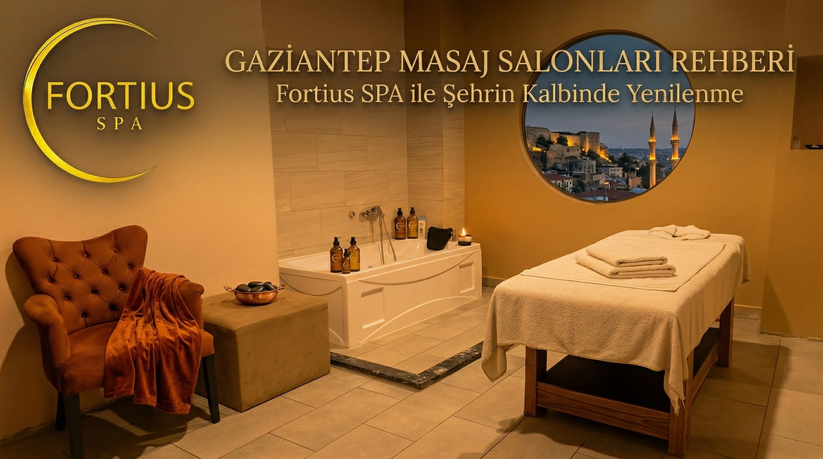 Gaziantep Masaj Salonları: Şehrin Kalbindeki Huzur Noktası Fortius SPA